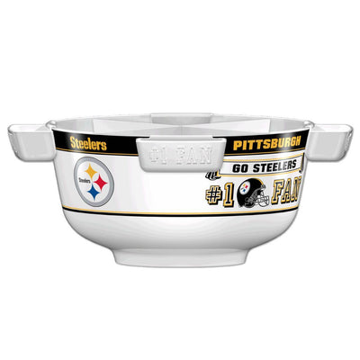 NFL PITTSBURGH STEELERS 14.5" LARGE PARTY BOWL-Fremont Die-Big Fan Arena