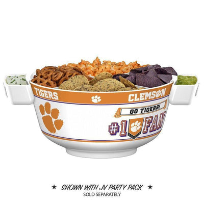 NCAA CLEMSON TIGERS 11.75" ALL PRO PARTY BOWL-Fremont Die-Big Fan Arena
