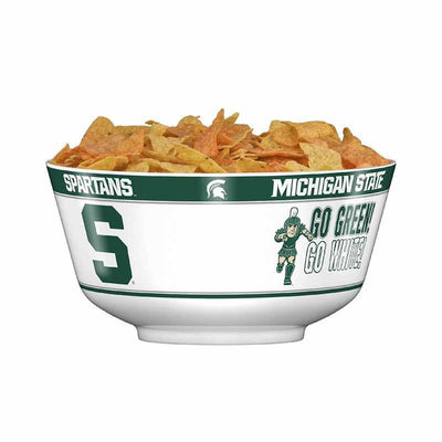 NCAA MICHIGAN STATE SPARTANS 11.75" ALL PRO PARTY BOWL-Fremont Die-Big Fan Arena