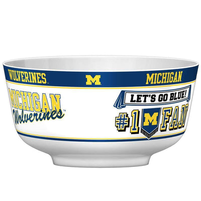 NCAA MICHIGAN WOLVERINES 14.5" LARGE PARTY BOWL-Fremont Die-Big Fan Arena