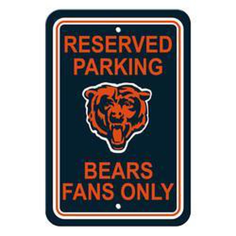 NFL CHICAGO BEARS RESERVED PARKING SIGN-Fremont Die-Big Fan Arena