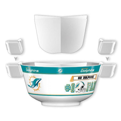 NFL MIAMI DOLPHINS 11.75" ALL PRO PARTY BOWL-Fremont Die-Big Fan Arena