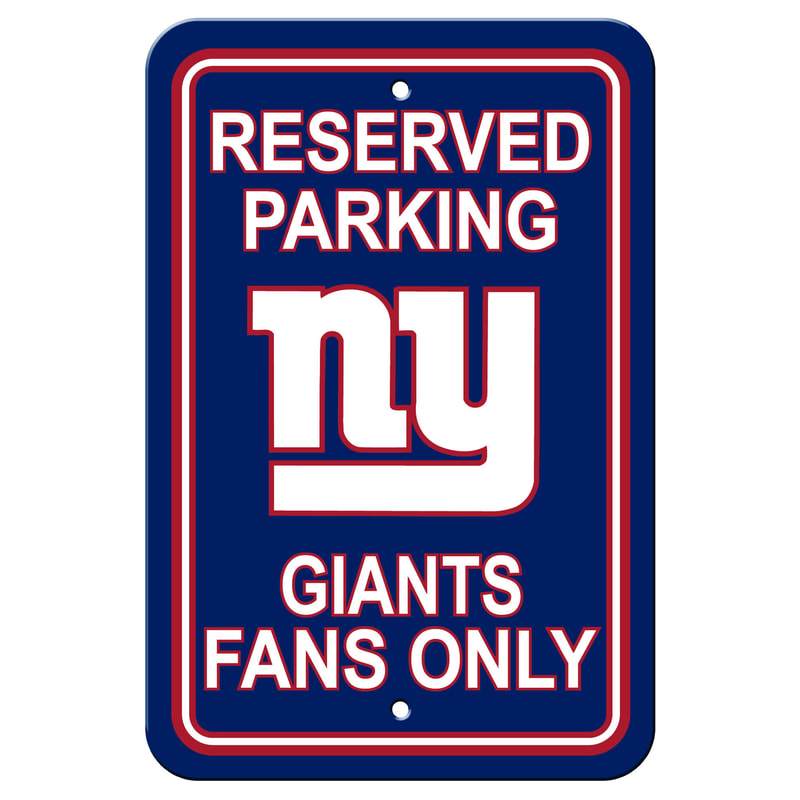 NFL NEW YORK GIANTS RESERVED PARKING SIGN-Fremont Die-Big Fan Arena