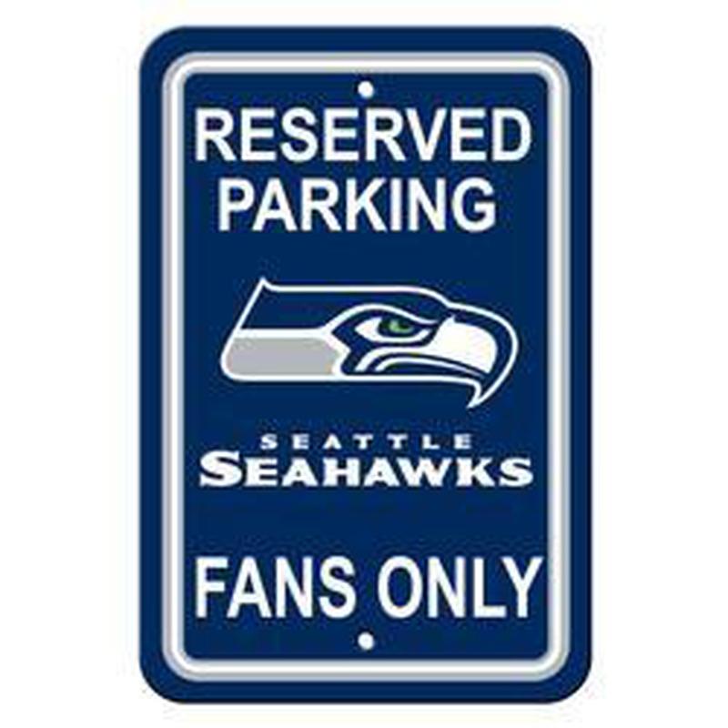 NFL SEATTLE SEAHAWKS RESERVED PARKING SIGN-Fremont Die-Big Fan Arena